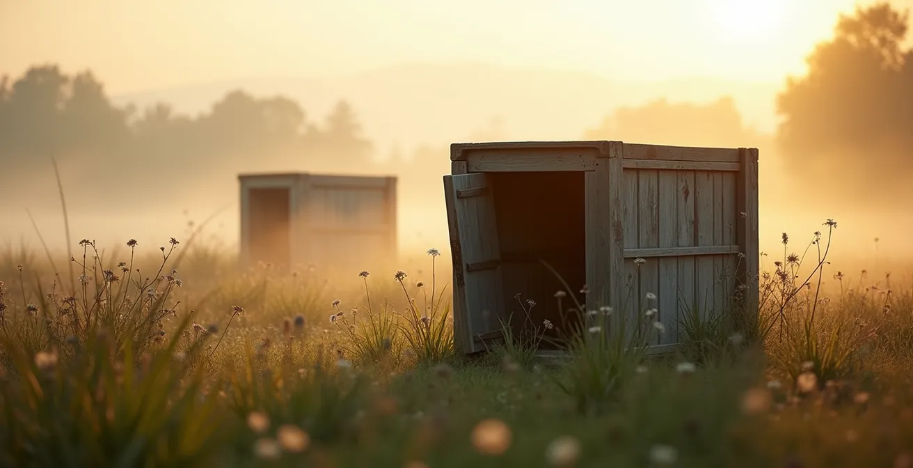 Großtrappen in brandenburgischer Kulturlandschaft während der Balzzeit