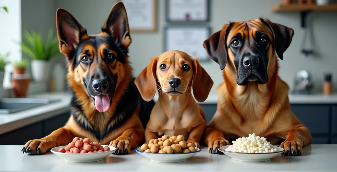 Verschiedene deutsche Hunderassen mit ihren spezifischen Ernährungsbedürfnissen