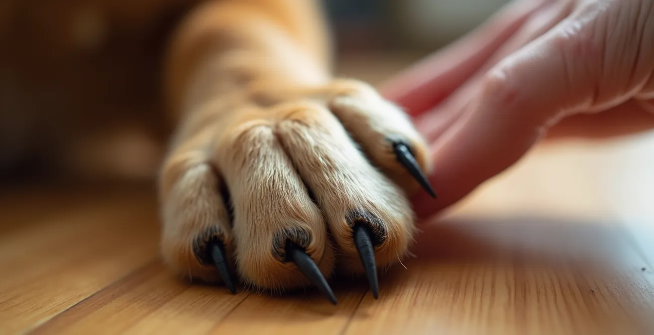 Visualisierung des mikrobiologischen Gleichgewichts zwischen der Hand eines Menschen und der Pfote eines Haustieres.